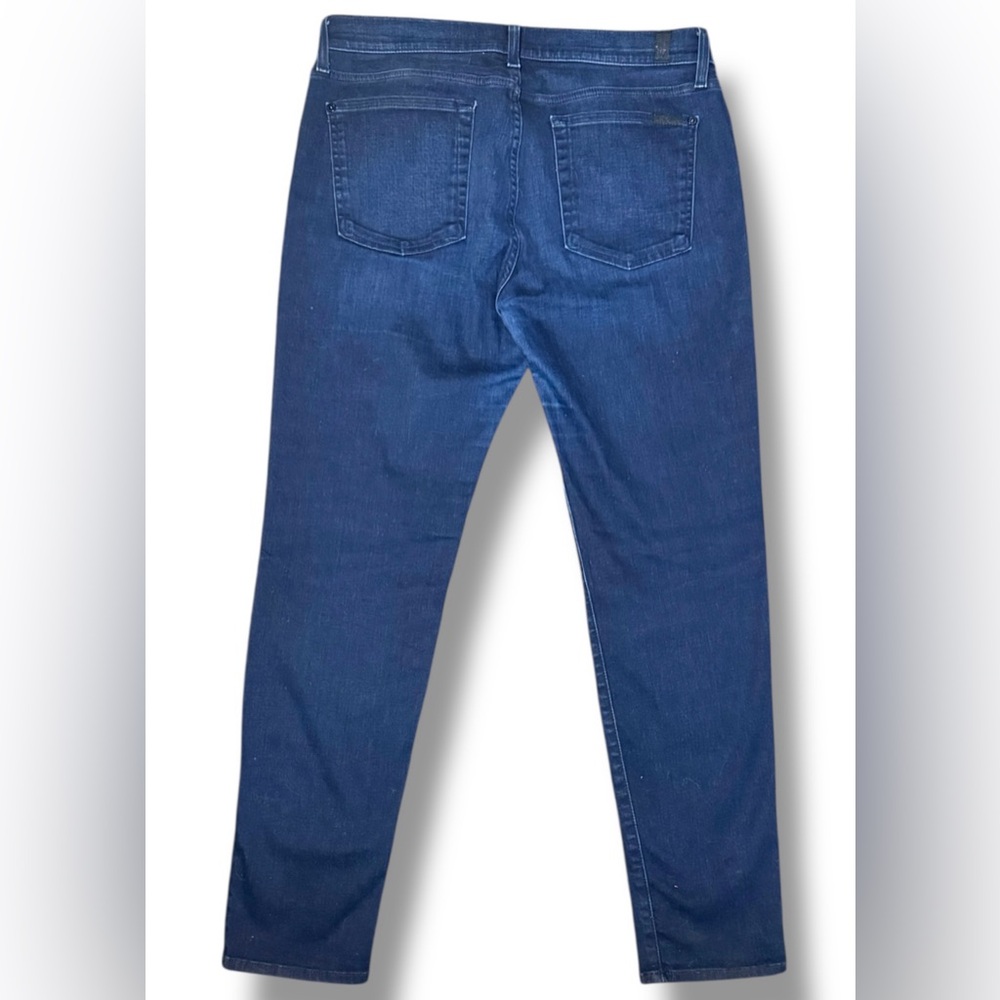 7 For All Mankind The Slim Cigarette- Dark Wash, Low rise skinny jeans - Picture 6 of 9